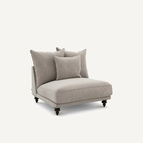 Πολυθρόνα τύπου chaise longue από βελούδινο chenille, Lazare