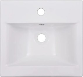 vidaXL Νιπτήρας Ένθετος Λευκός 42 x 39 x 18 εκ. Κεραμικός