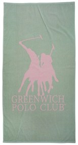 Πετσέτα Θαλάσσης 3850 Mint-Pink Greenwich Polo Club Θαλάσσης 90x170cm 100% Βαμβάκι