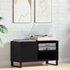 vidaXL Μαύρη Ντουλάπα Δίσκων από Σφένδαμο 84,5x38x48 εκ. Κατεργασμένο Ξύλο