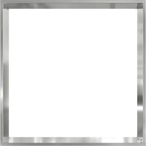 vidaXL Περίγραμμα γκαζόν 6 pcs Ασημί 40 x 40 x 13 cm