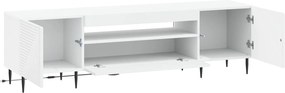 vidaXL Ντουλάπα LED Τηλεόρασης Λευκό Επεξεργασμένο Ξύλο