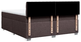 ΚΡΕΒΑΤΙ BOXSPRING ΜΕ ΣΤΡΩΜΑ ΣΚΟΥΡΟ ΚΑΦΕ 200X200 ΕΚ. ΥΦΑΣΜΑΤΙΝΟ 3286005