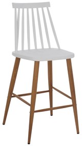 Σκαμπό μπαρ VANESSA C9300.01 Μεσαίου Ύψους σε Λευκό 43x45x97Υεκ. 2αδα 43x45x97 εκ.