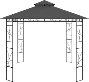 vidaXL Κιόσκι Ανθρακί 4 x 3 x 2,7 μ. 160 γρ./μ²