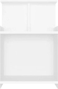 vidaXL Κομοδίνο Λευκό 40 x 35 x 60 εκ. από Επεξ. Ξύλο