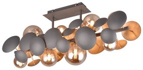 Φωτιστικό Οροφής Trio Lighting BUBBLE 617400842 Ανθρακί (Anthracite)