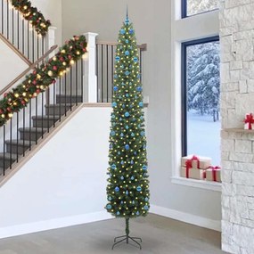 vidaXL Τεχνητό Χριστουγεννιάτικο Δέντρο με 300 LED Πράσινο 300 cm