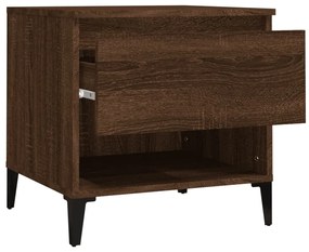 vidaXL Βοηθητικό Τραπέζι Καφέ Δρυς 50x46x50 εκ. Επεξεργασμένο Ξύλο