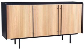 Μπουφές Origami 05-0686 160x45x85cm Sonoma-Black Particle Board, Melamine