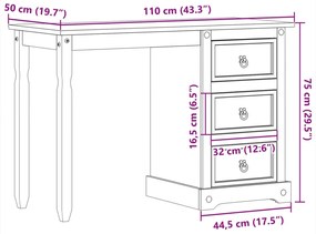 ΜΠΟΥΝΤΟΥΑΡ CORONA 110 X 50 X 75 ΕΚ. ΑΠΟ ΜΑΣΙΦ ΞΥΛΟ ΠΕΥΚΟΥ 4005685