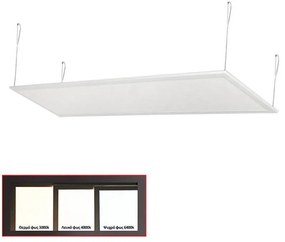 Adeleq Φωτιστικό Ψευδοροφής LED Panel Slim 30x120cm 48W 4000K Λευκό 21-1204801