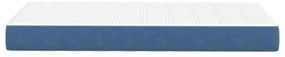 vidaXL Στρώμα Κρεβατιού με στρώμα Μπλε 90 x 190 cm ύφασμα