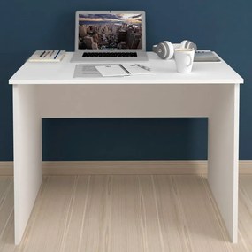 Γραφείο εργασίας Kalen Megapap χρώμα λευκό 90x60x74εκ.