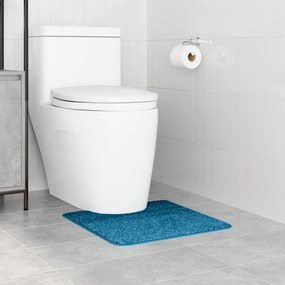 vidaXL Πατάκι Μπάνιου U-Σχήματος Μπλε 50x50 εκ. Πολυπροπυλένιο Αντιολισθητικό