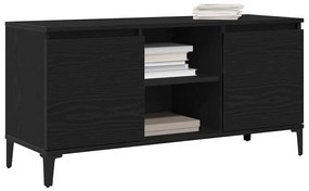 vidaXL Ντουλάπι TV Μαύρο 102 x 35 x 50 εκ. Επεξεργασμένο ξύλο