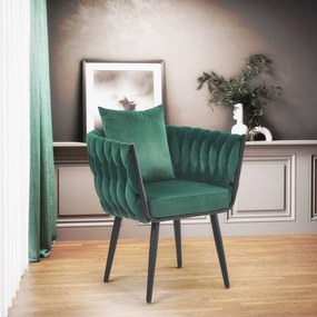 AVATAR 2 leisure armchair dark green/ black DIOMMI V-CH-AVATAR_2-FOT-C.ZIELONY DIOMMI-60-20371