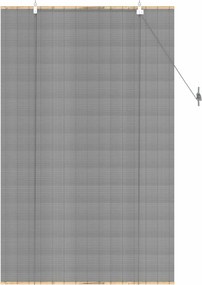 vidaXL Ρόλερ (στόρι) Γκρι 90 x 160 εκ. Μπαμπού