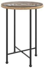 vidaXL Σετ Τραπεζαρίας Κήπου 3 Τεμαχίων από Συνθετικό Ρατάν