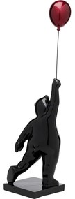 Διακοσμητικό Επιτραπέζιο Balloon Bear Μαύρο/Κόκκινο 16,6x16,2x73,5 εκ. - Μαύρο