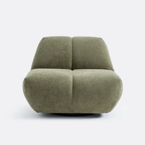 Περιστρεφόμενη πολυθρόνα με ύφασμα jaguar, Nuria