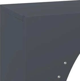 vidaXL Ράφι Καυσόξυλων Ανθρακί 50x23x100 εκ. Χάλυβας ψυχρής έλασης