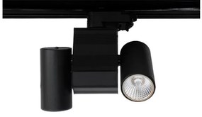 Σποτ Ράγας LED 2x12W Τριφασικό 6500K Φ5,5cm Miranda 55-2 Interlight 19562 Μαύρο