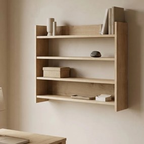 Ραφιέρα τοίχου Lane Megapap χρώμα sapphire oak 85x15x66εκ.