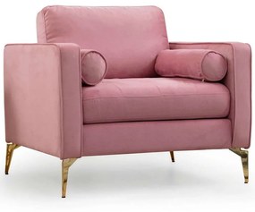 Πολυθρόνα Rome 560ARE1746 105x85x90cm Pink-Gold