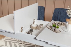 Extendable Dining Table Vina - White White