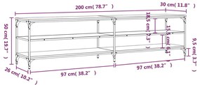 ΈΠΙΠΛΟ ΤΗΛΕΟΡΑΣΗΣ ΓΚΡΙ SONOMA 200X30X50 ΕΚ. ΕΠΕΞ. ΞΥΛΟ 826762