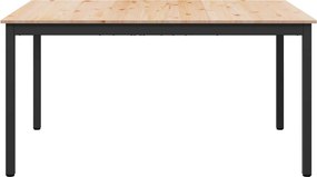 vidaXL Τραπεζαρία Φυσικό 140 x 80 x 75 cm Στερεά ξυλεία πεύκου