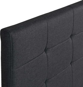 Κρεβάτι Sissy Megapap υφασμάτινο χρώμα ανθρακί 160x200εκ.