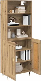 vidaXL Highboard Artisan Oak 69,5 x 34 x 180 εκ. Επεξεργασμένο ξύλο