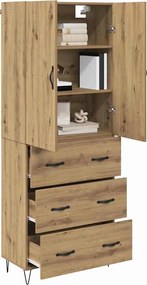 vidaXL Highboard 2 pcs Artisan Oak 69,5 x 34 x 180 εκ.