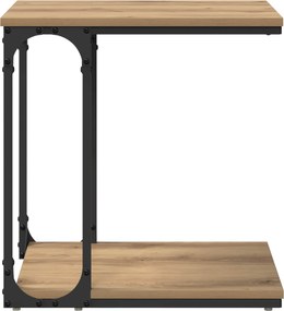 vidaXL Τραπεζάκι Πλευράς Artisan Oak 50 x 35 x 52 cm