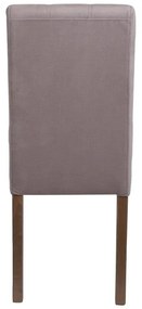 Καρέκλα Τραπεζαρίας Τ-12 Domenic Fylliana Μπέζ με Grey Oak πόδια 45x45x90εκ. 2αδα 45x45x90 εκ.