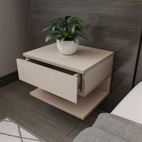 Κομοδίνο Μπεζ SABIGE 45x36.8x31.4