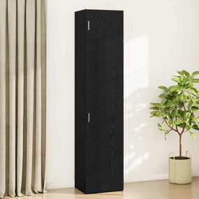 vidaXL Πλαϊνό γραφείο 2 pcs Μαύρη Οξυά 50 x 41 x 225 εκ