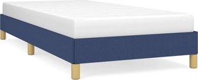 vidaXL Σκελετός Κρεβατιού Χωρίς Στρώμα Μπλε 90x200 εκ. Υφασμάτινο