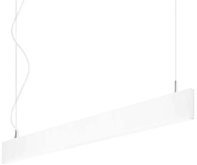 Φωτιστικό Οροφής-Ράγα Linus 268231 120x13/159,5x2cm LED 34W 4000K White Ideal Lux