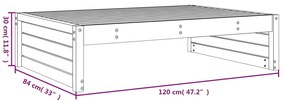 ΥΠΟΠΟΔΙΟ ΚΗΠΟΥ ΛΕΥΚΟ 120 X 80 ΕΚ. ΑΠΟ ΜΑΣΙΦ ΞΥΛΟ ΠΕΥΚΟΥ 825752