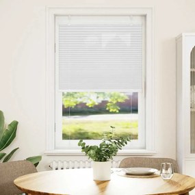 vidaXL Πλισέ περσίδα Λευκό 75x150 cm Πλάτος υφάσματος 74,4 cm