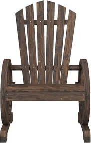 vidaXL Καρέκλες Κήπου Adirondack 2 τεμ. από Μασίφ Ξύλο Ελάτης