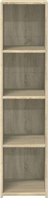 vidaXL Ντουλάπι Sonoma Δρυς 30x41x124 εκ. από Επεξεργασμένο Ξύλο