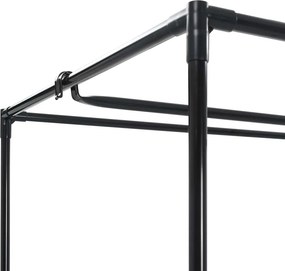 vidaXL Ντουλάπες 2 τεμ. Μαύρες 75x50x160 εκ.