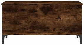 vidaXL Τραπεζάκι Σαλονιού Καπνιστή Δρυς 90x44,5x45 εκ. Επεξ. Ξύλο