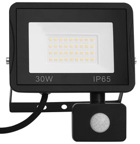 vidaXL Προβολέας LED με Αισθητήρα Ψυχρό Λευκό 30 W