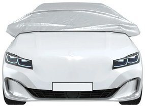 vidaXL Ημικουκούλα Αυτοκινήτου με Γάντζους Ασημί L