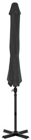 vidaXL Ομπρέλα Κήπου Κρεμαστή Πρόβ. Ανθρακί 300 εκ Ιστό Αλουμινίου